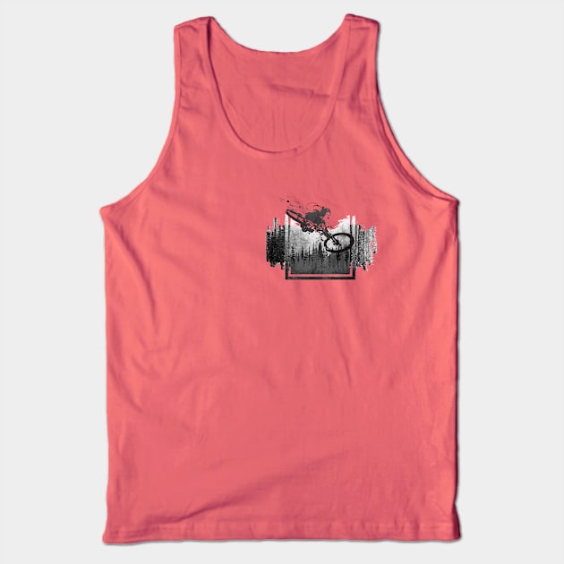 Grungy Bike (small and back) Tank Top by Bongonation